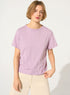 Purple organic cotton T-shirt