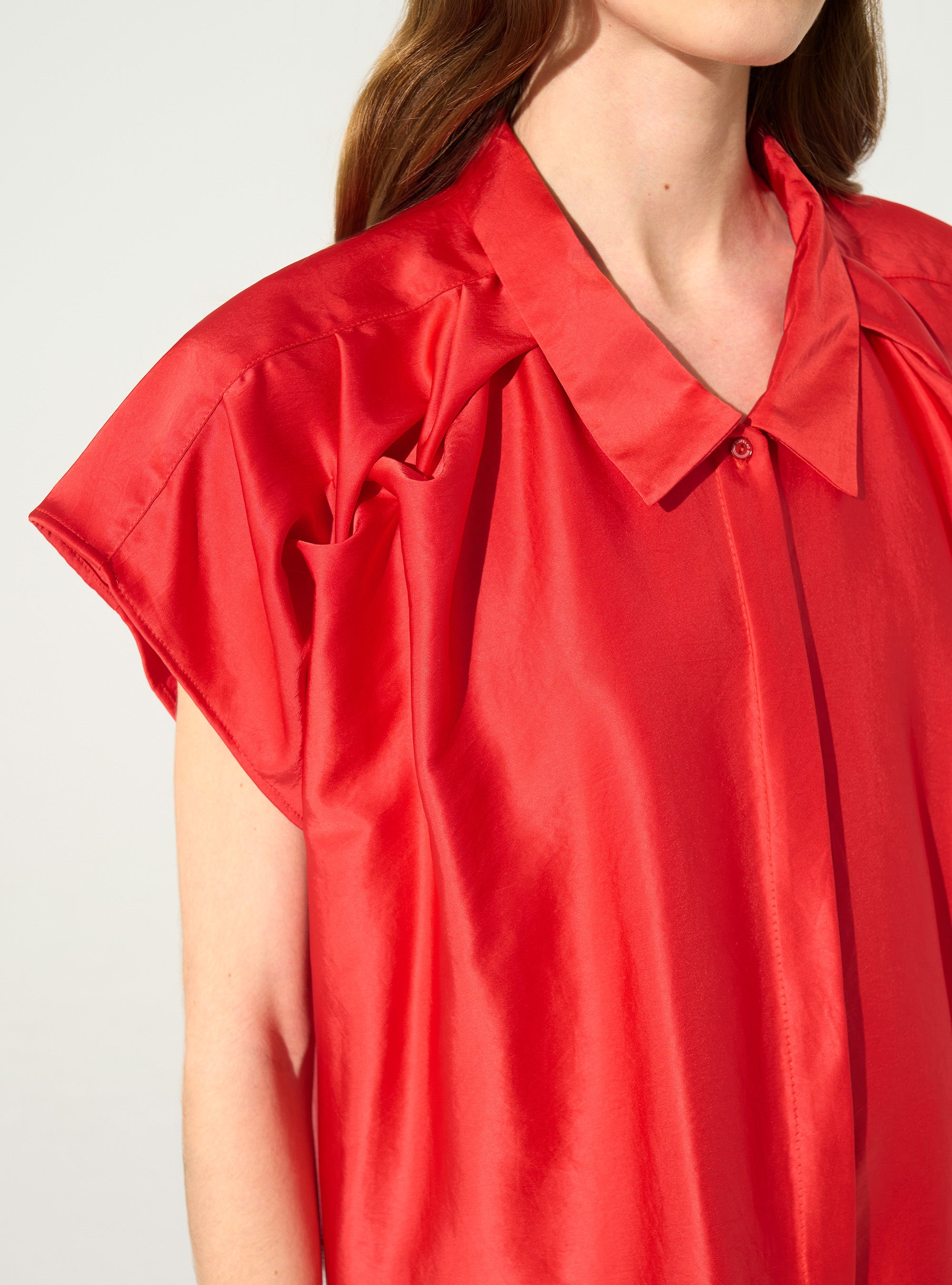 Red Oversized Shirt
