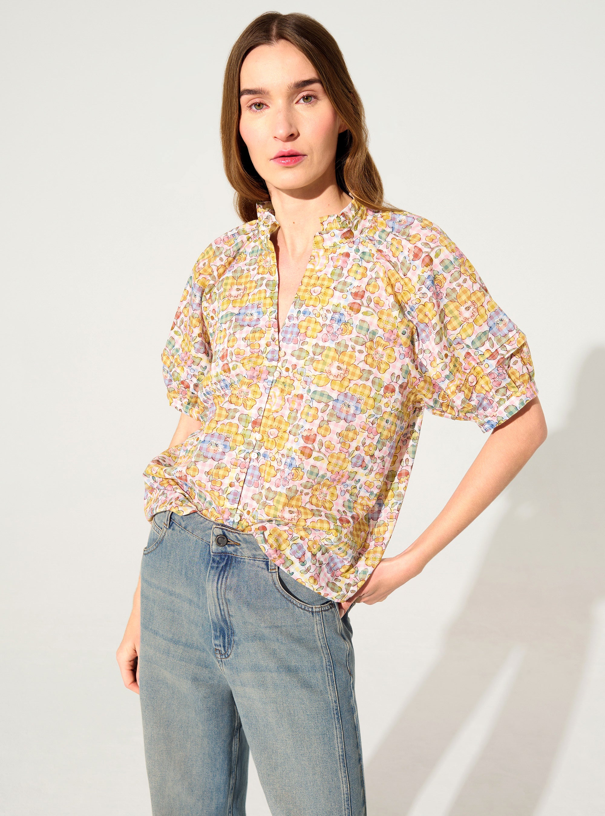 Straight blouse in Liberty fabric – COTELAC | Official Store
