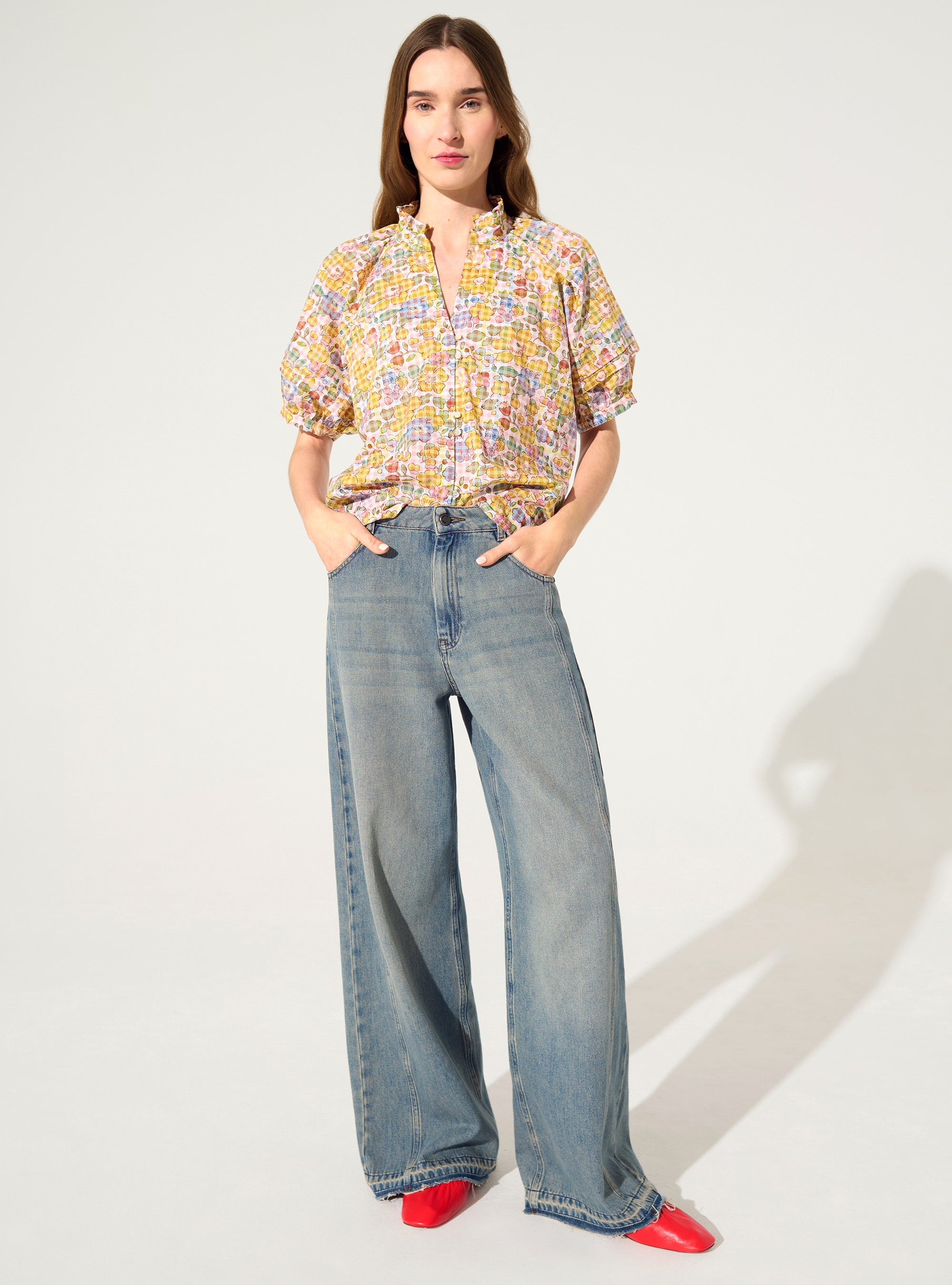 Straight blouse in Liberty fabric – COTELAC | Official Store