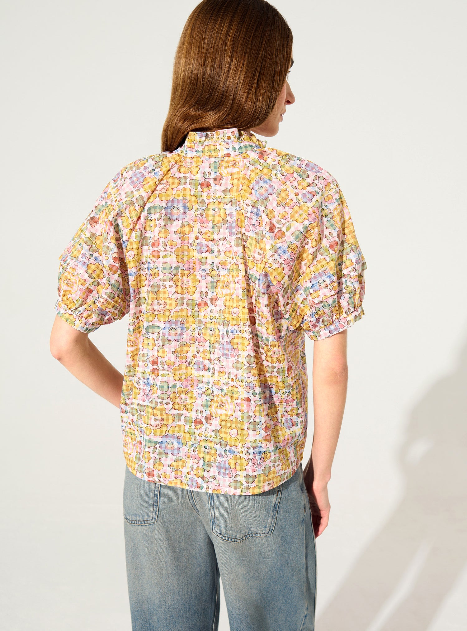 Straight blouse in Liberty fabric