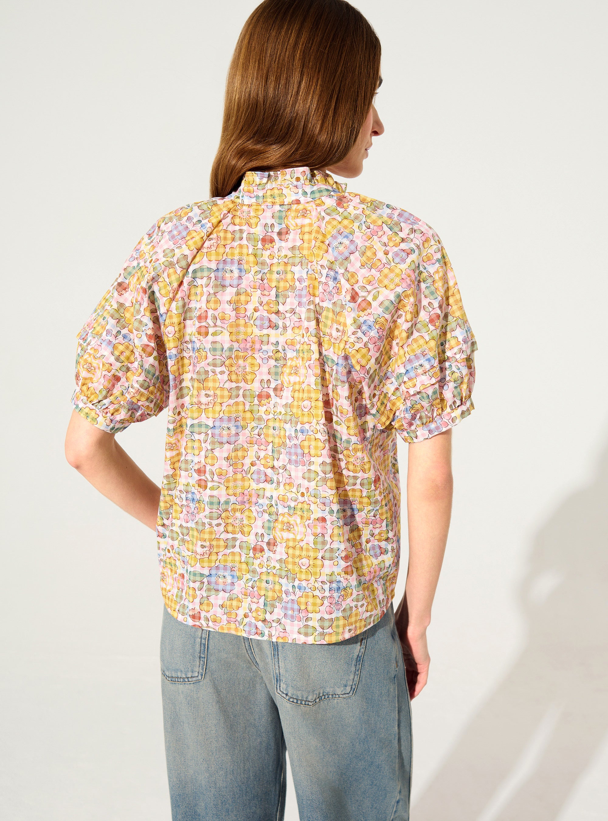 Straight blouse in Liberty fabric
