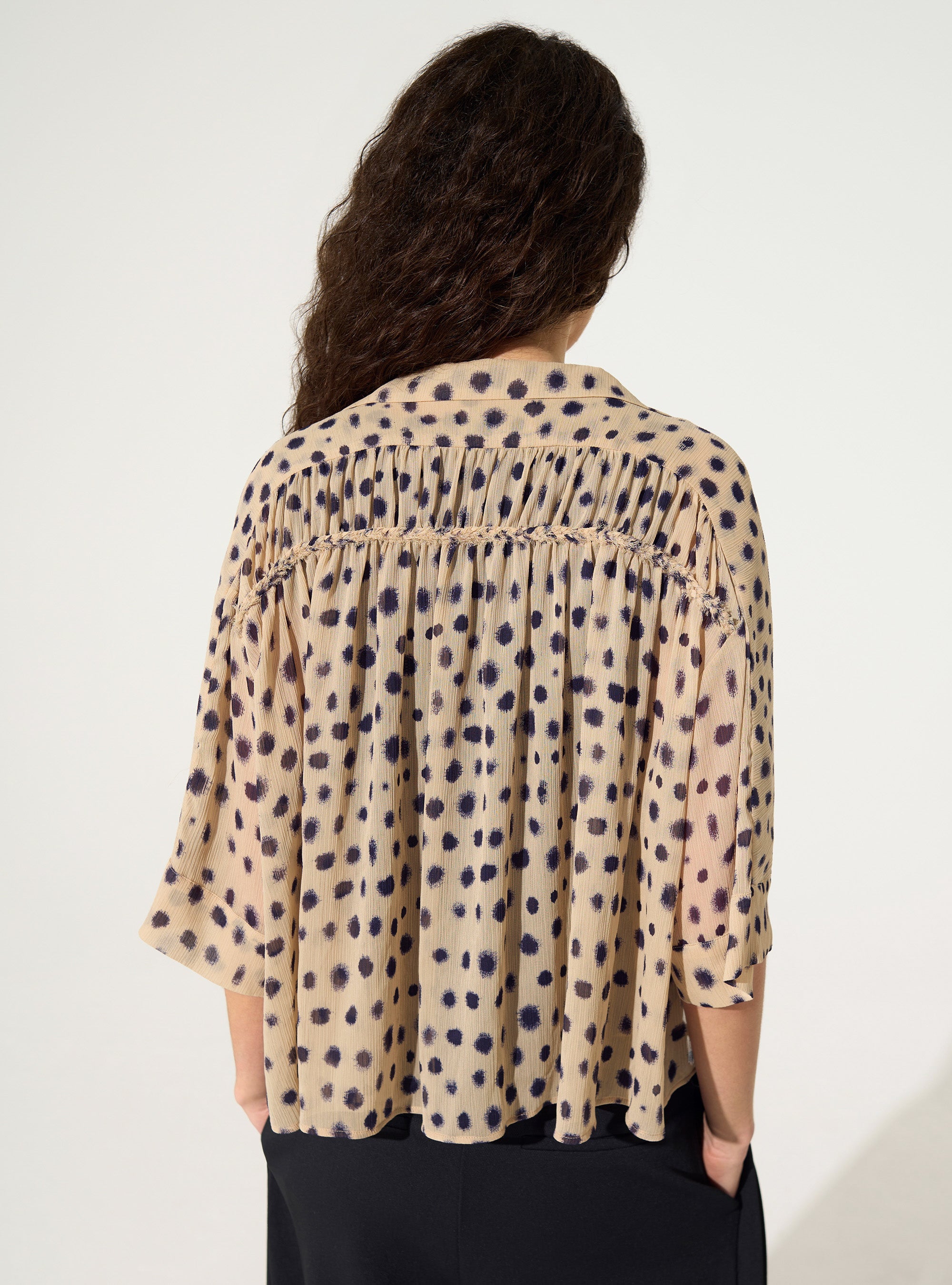 XXL oversized shirt with pink house print