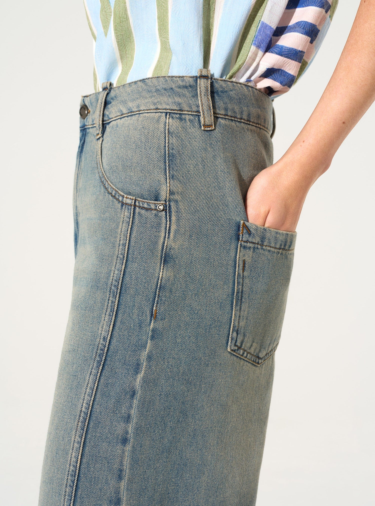 Blue cotton jeans