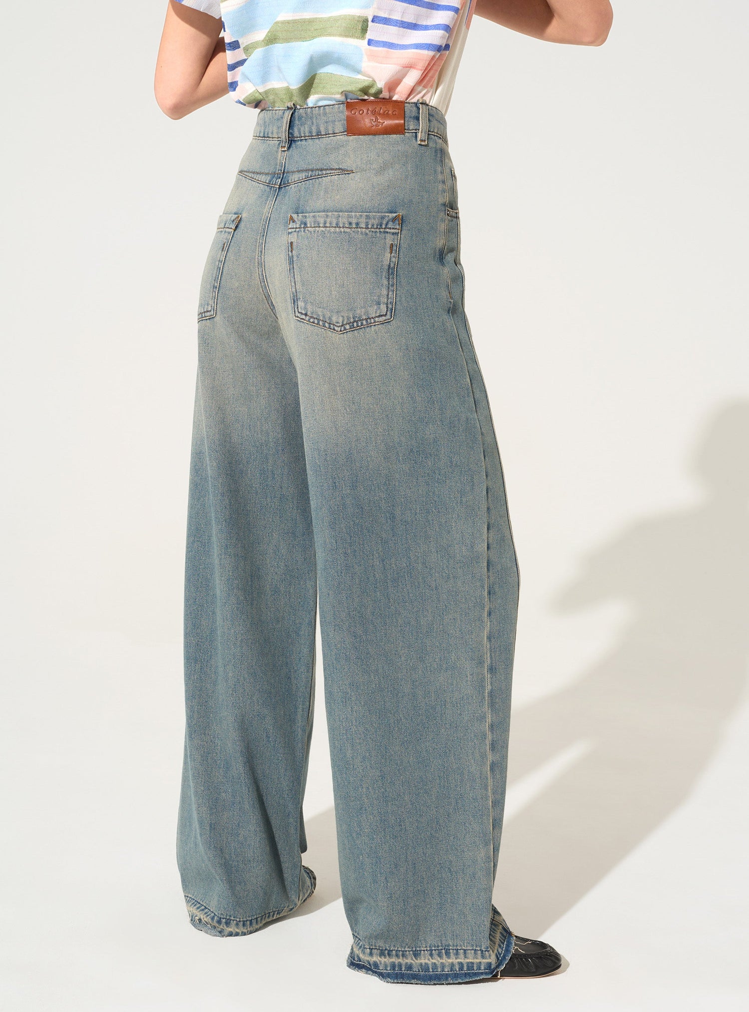 Blue cotton jeans