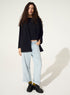 Blue cotton stretch jeans