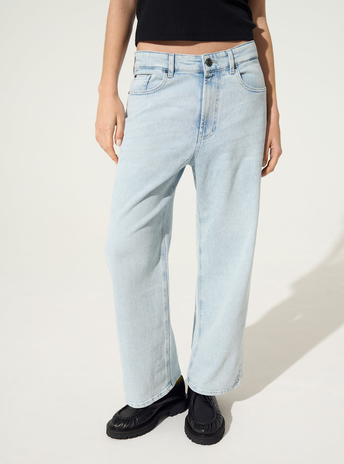 Blue cotton stretch jeans