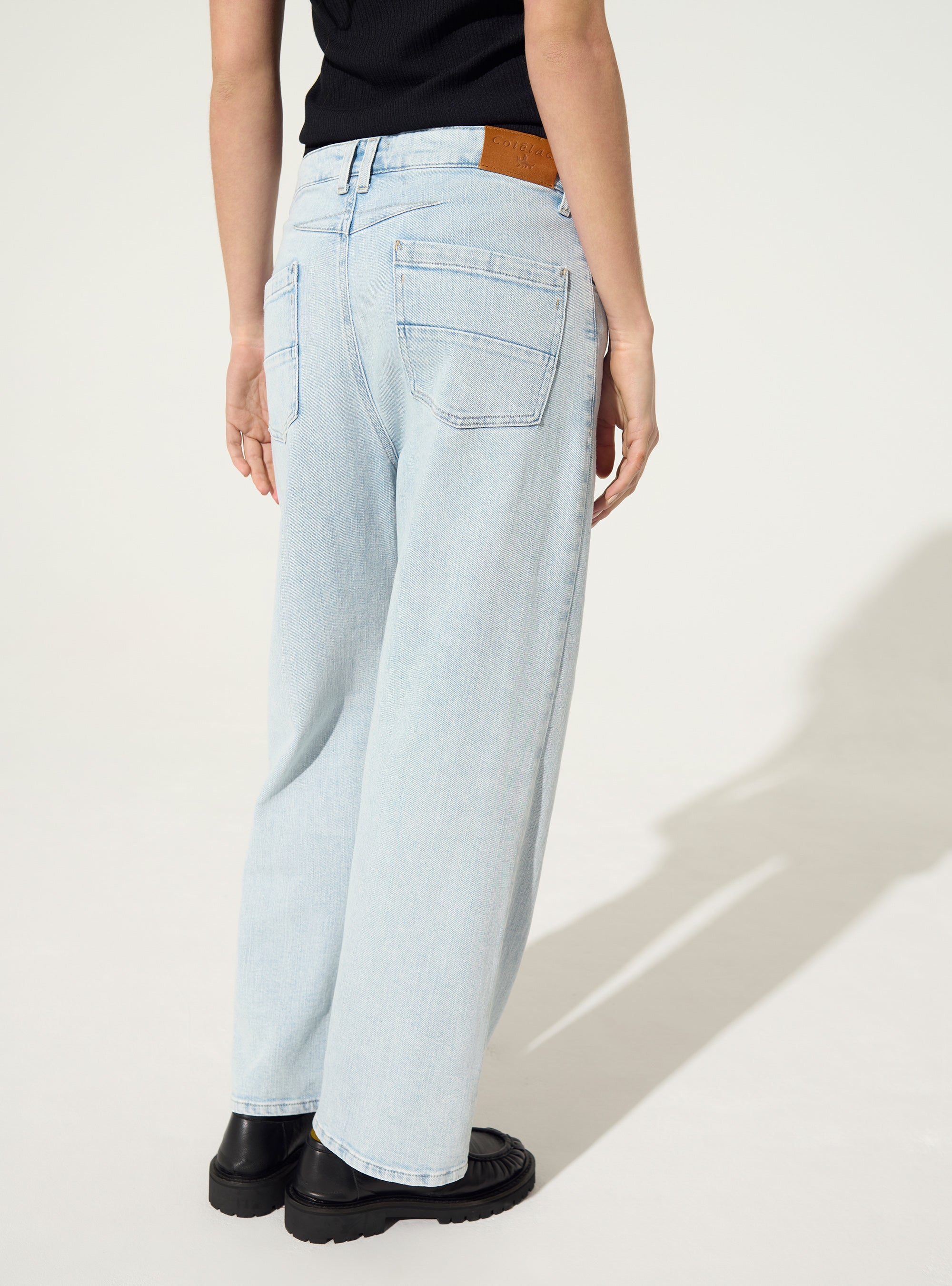 Blue cotton stretch jeans