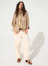 White organic cotton jeans