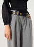 Black leather belt