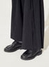 Black leather derbies