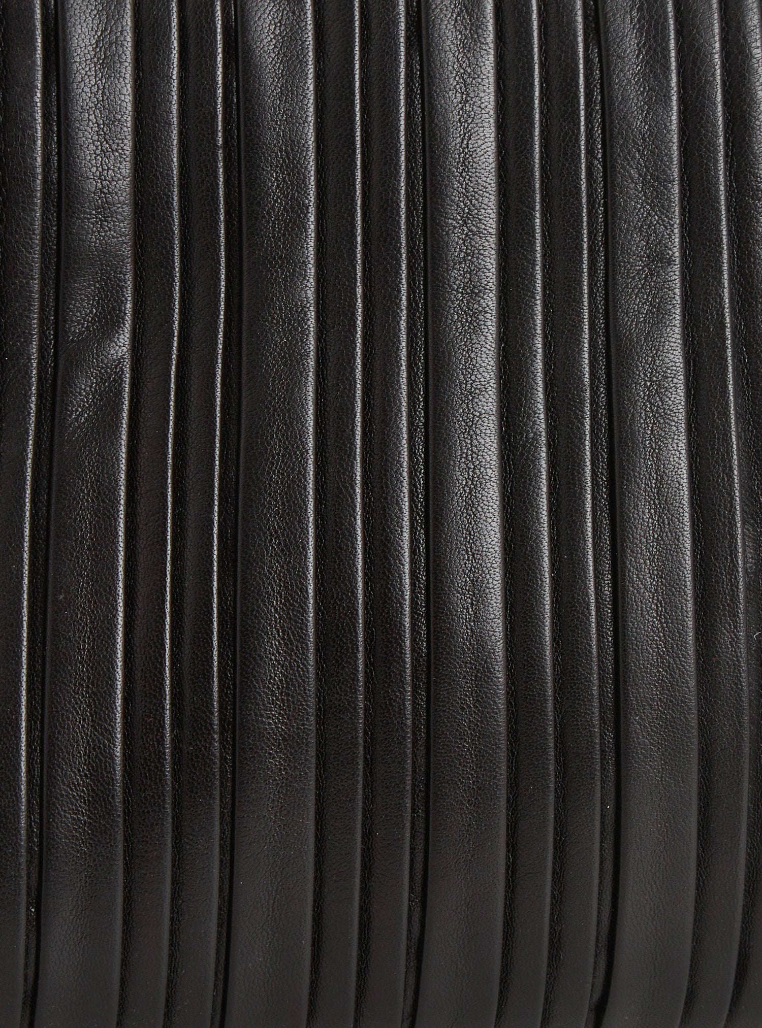 Small black leather bag