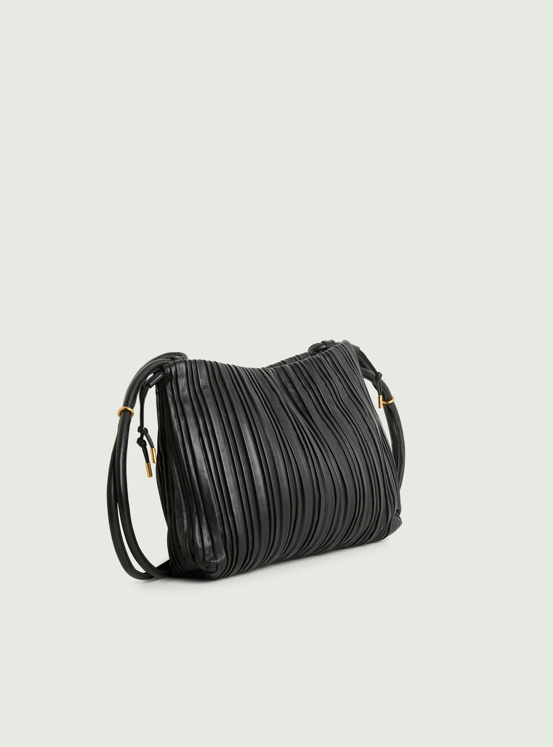 Black leather bag