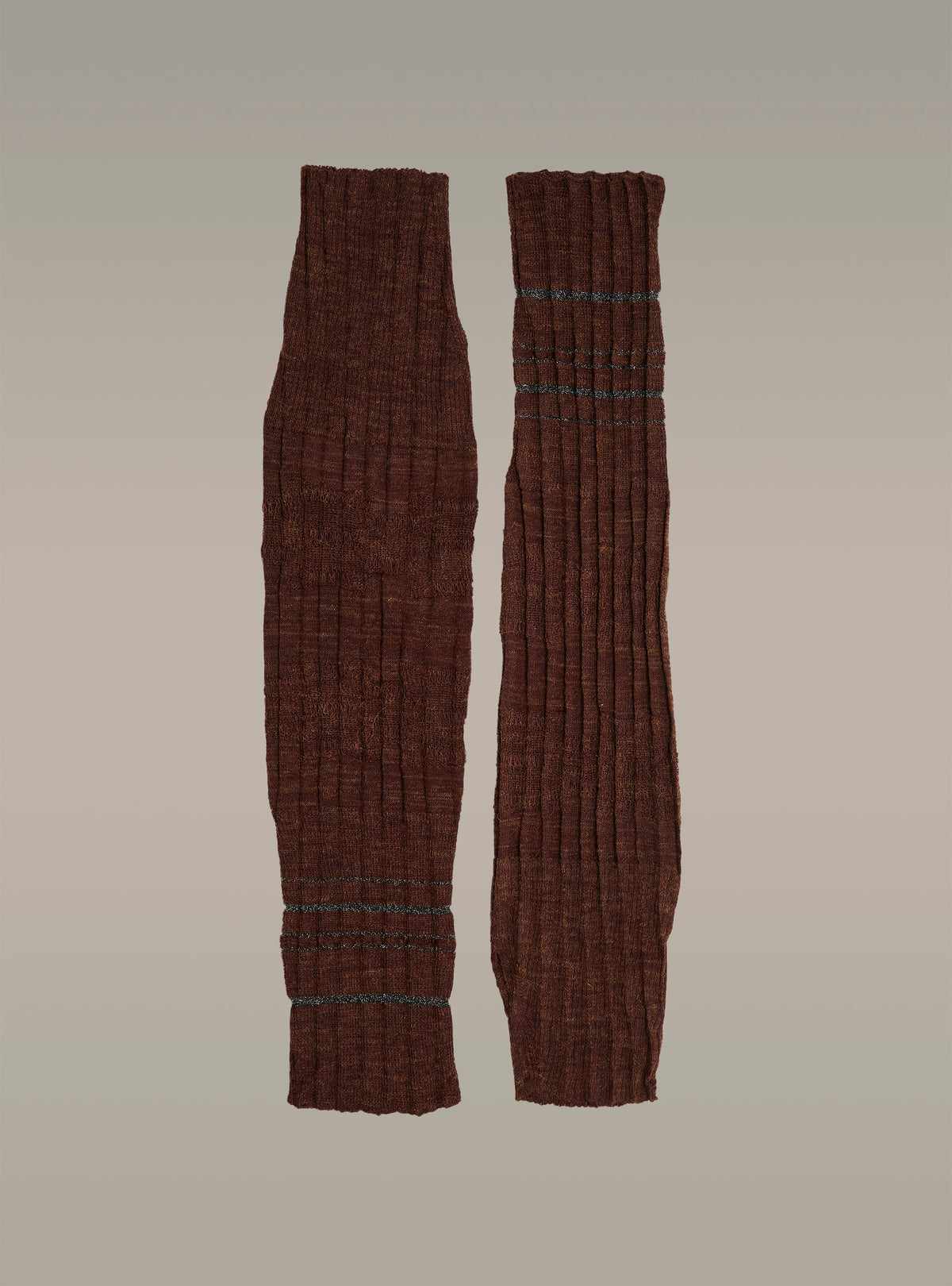 Mittens with lurex detail