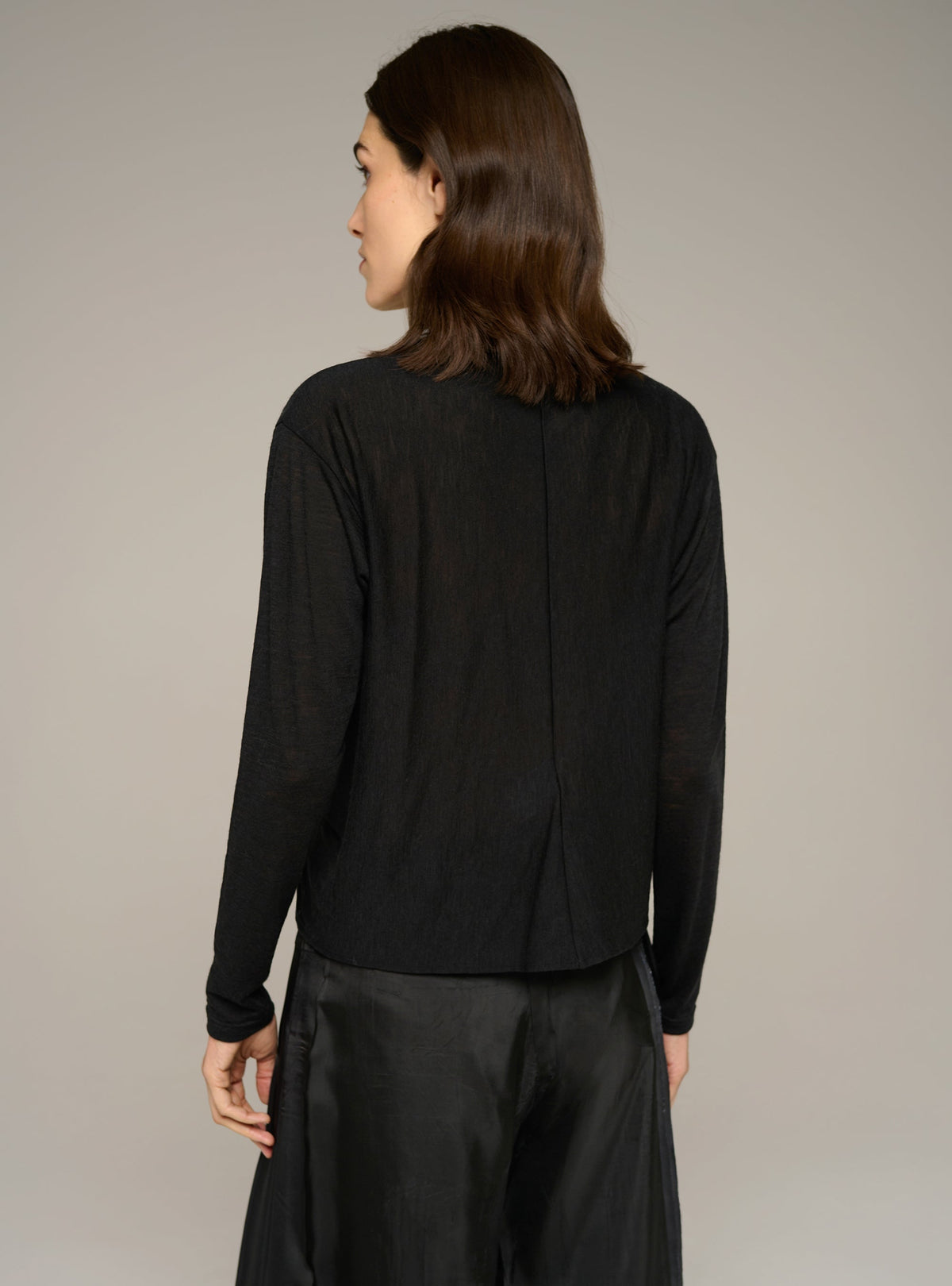 Cotélac Fitted long-sleeve boat-neck tee