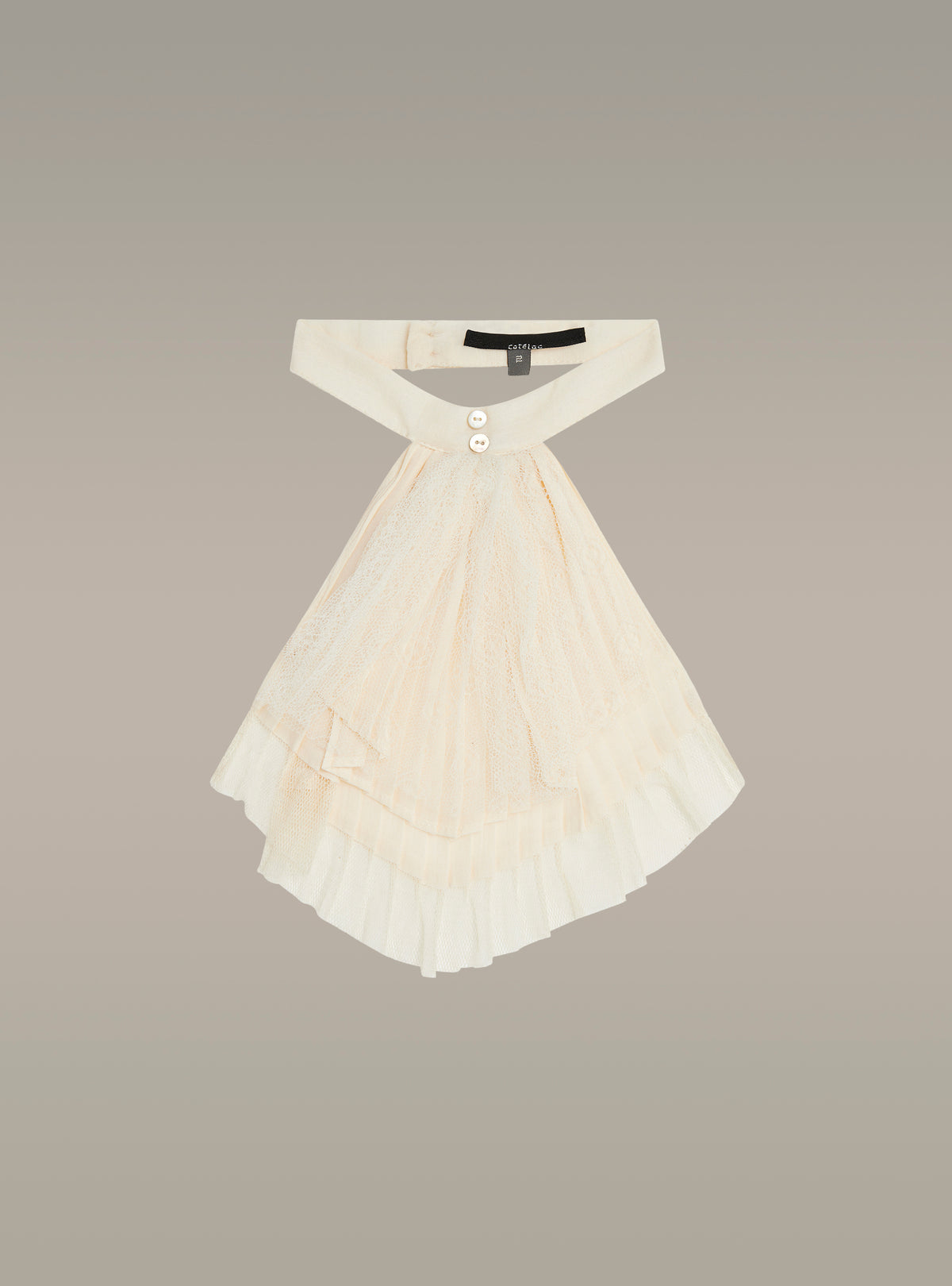 Pleated jabot