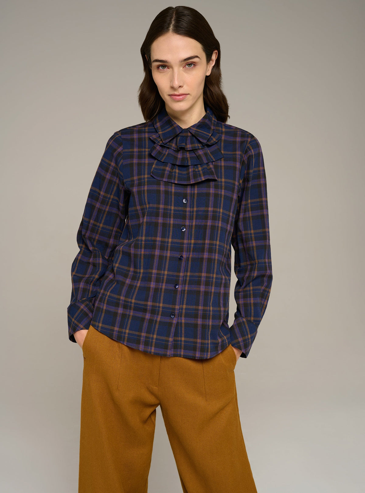 Cotélac Long-sleeve jabot shirt