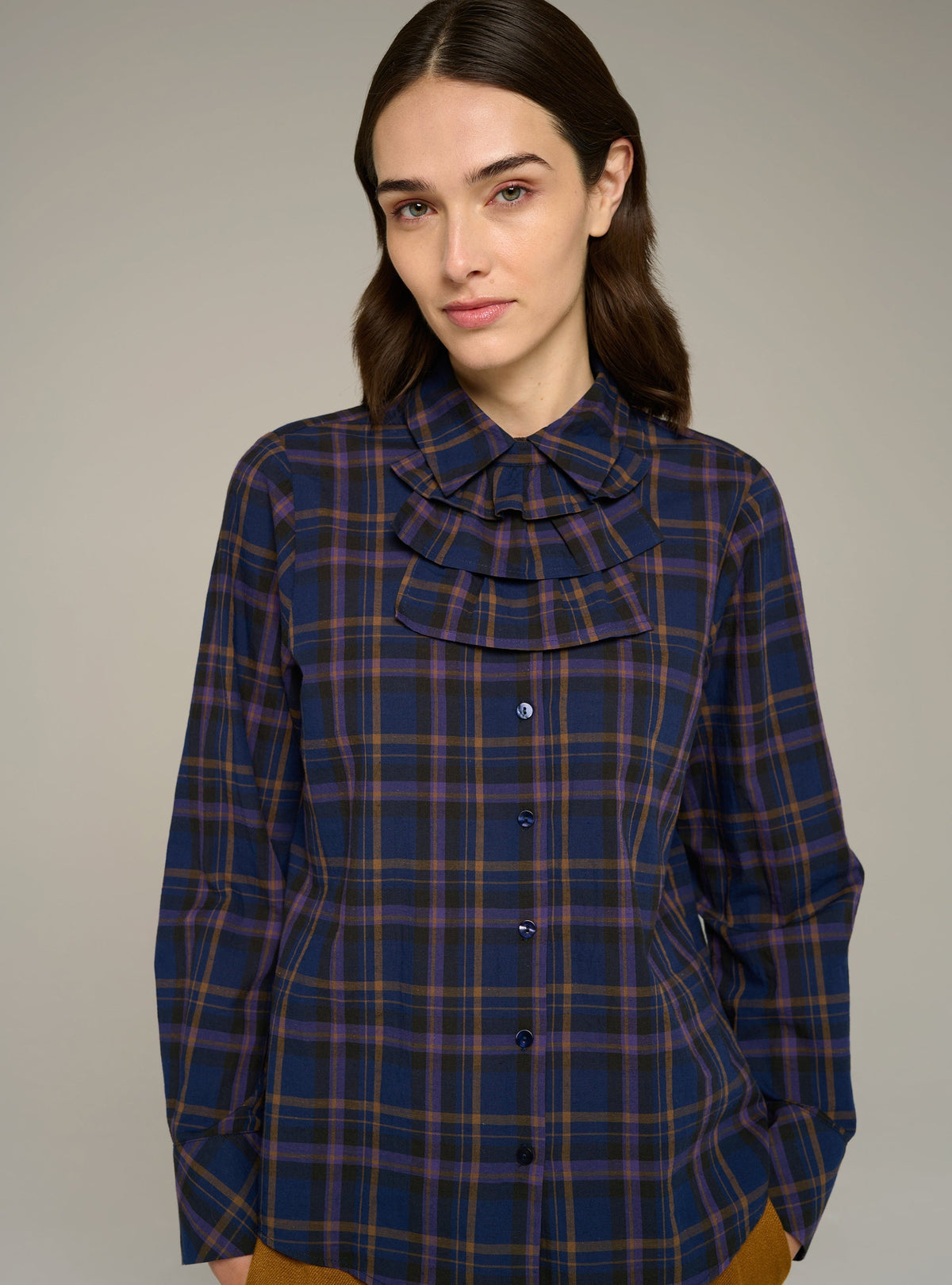 Cotélac Long-sleeve jabot shirt