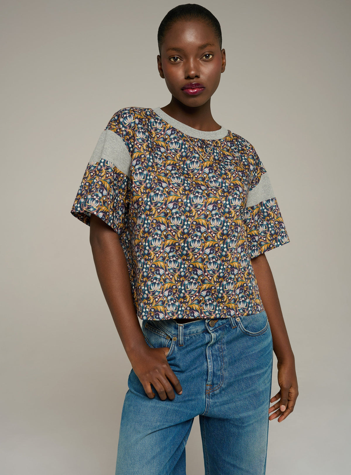 Cotélac Liberty-print blouse