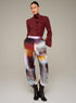 Cotélac Printed barrel-leg pants