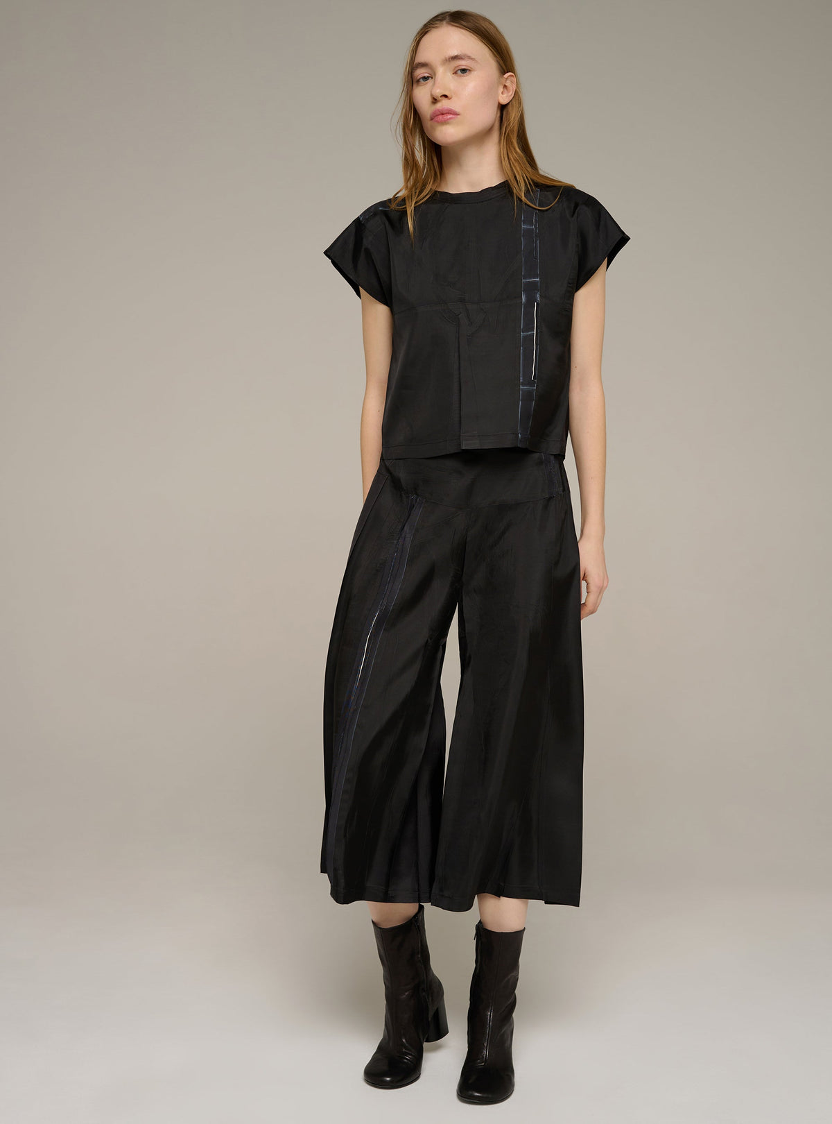 Cotélac Printed sleeveless straight blouse