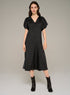 Cotélac Long short-sleeve V-neck dress