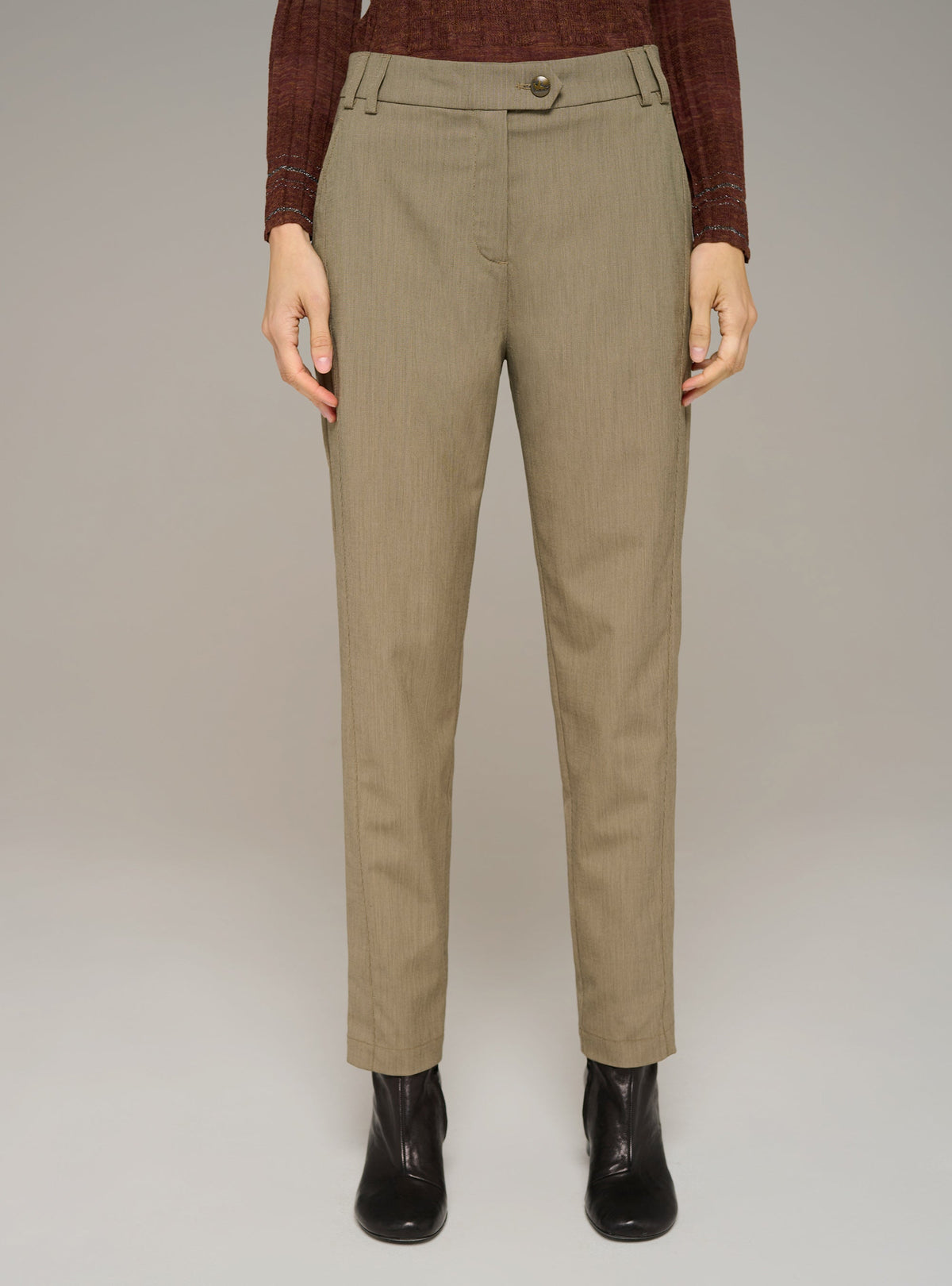Cotélac Striped straight-leg pants