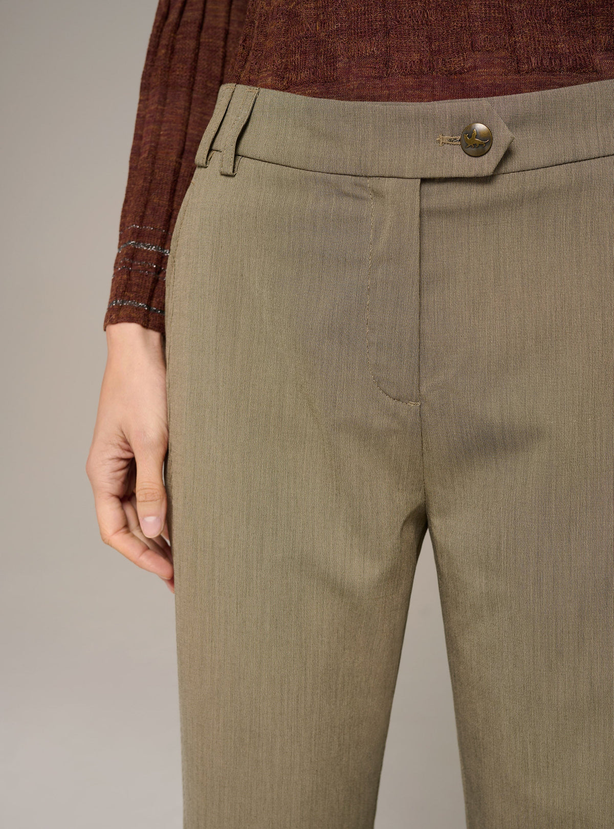 Cotélac Striped straight-leg pants