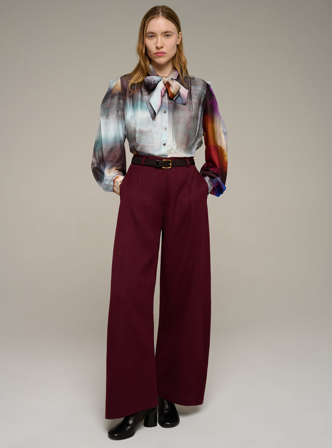 Cotélac Barrel-leg pants