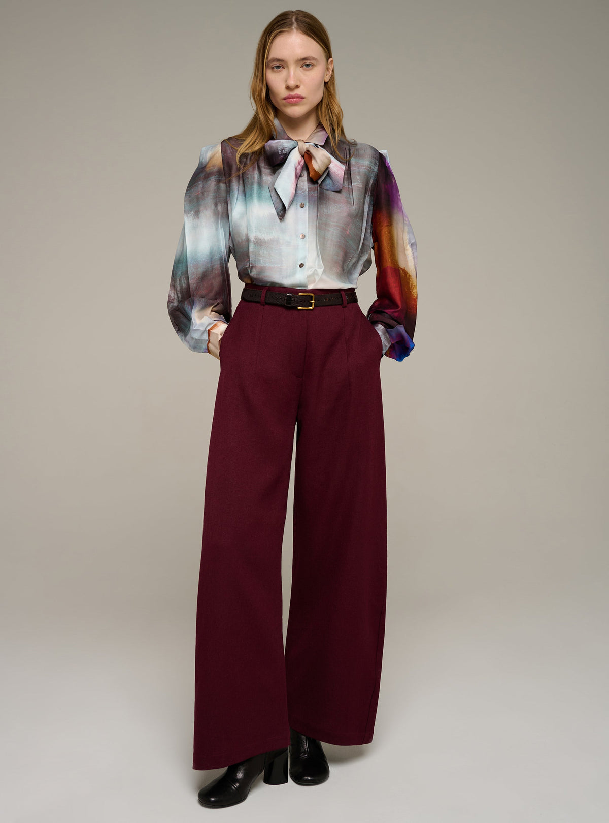 Cotélac Barrel-leg pants