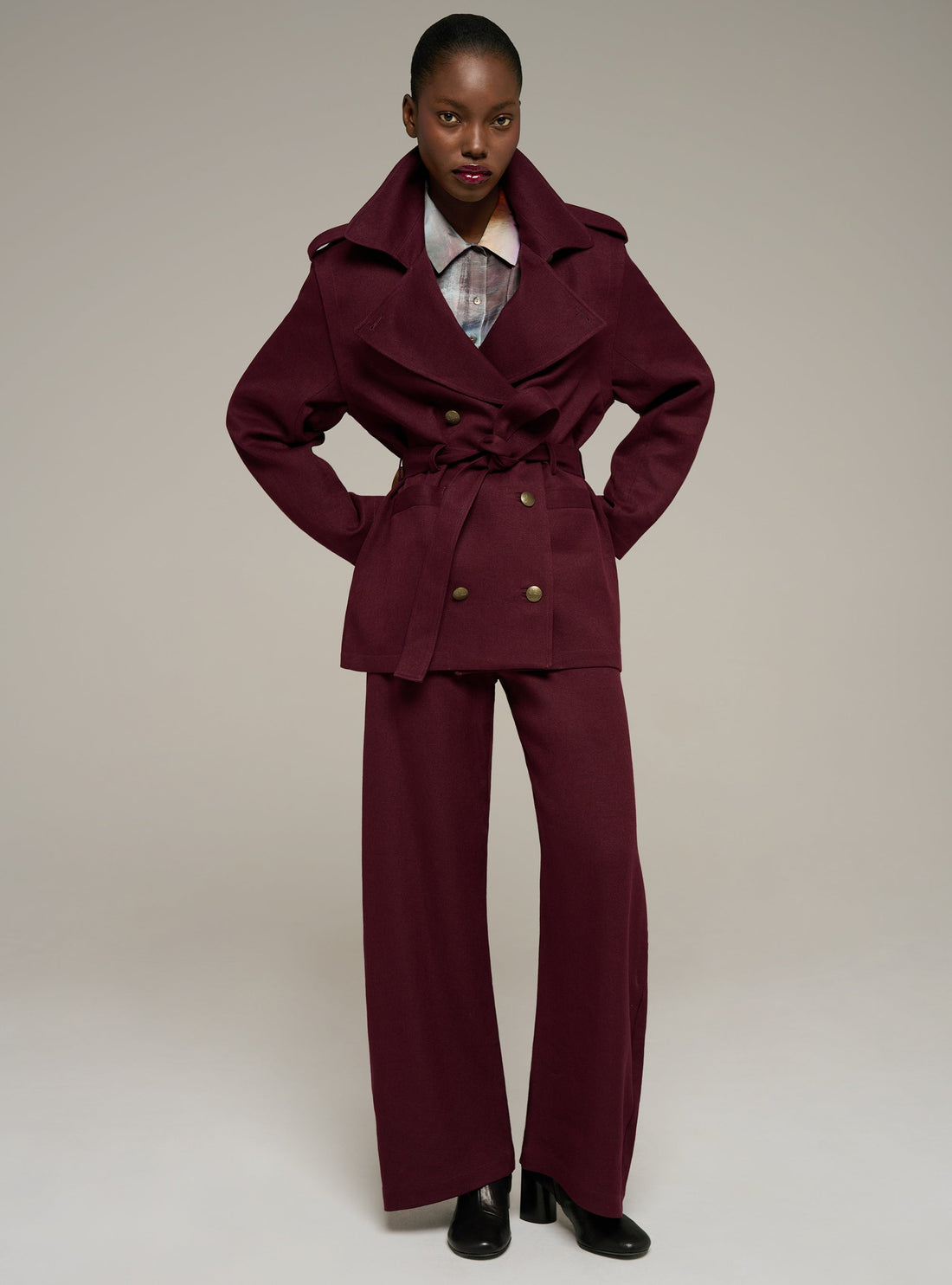 Cotélac Long-sleeve safari jacket