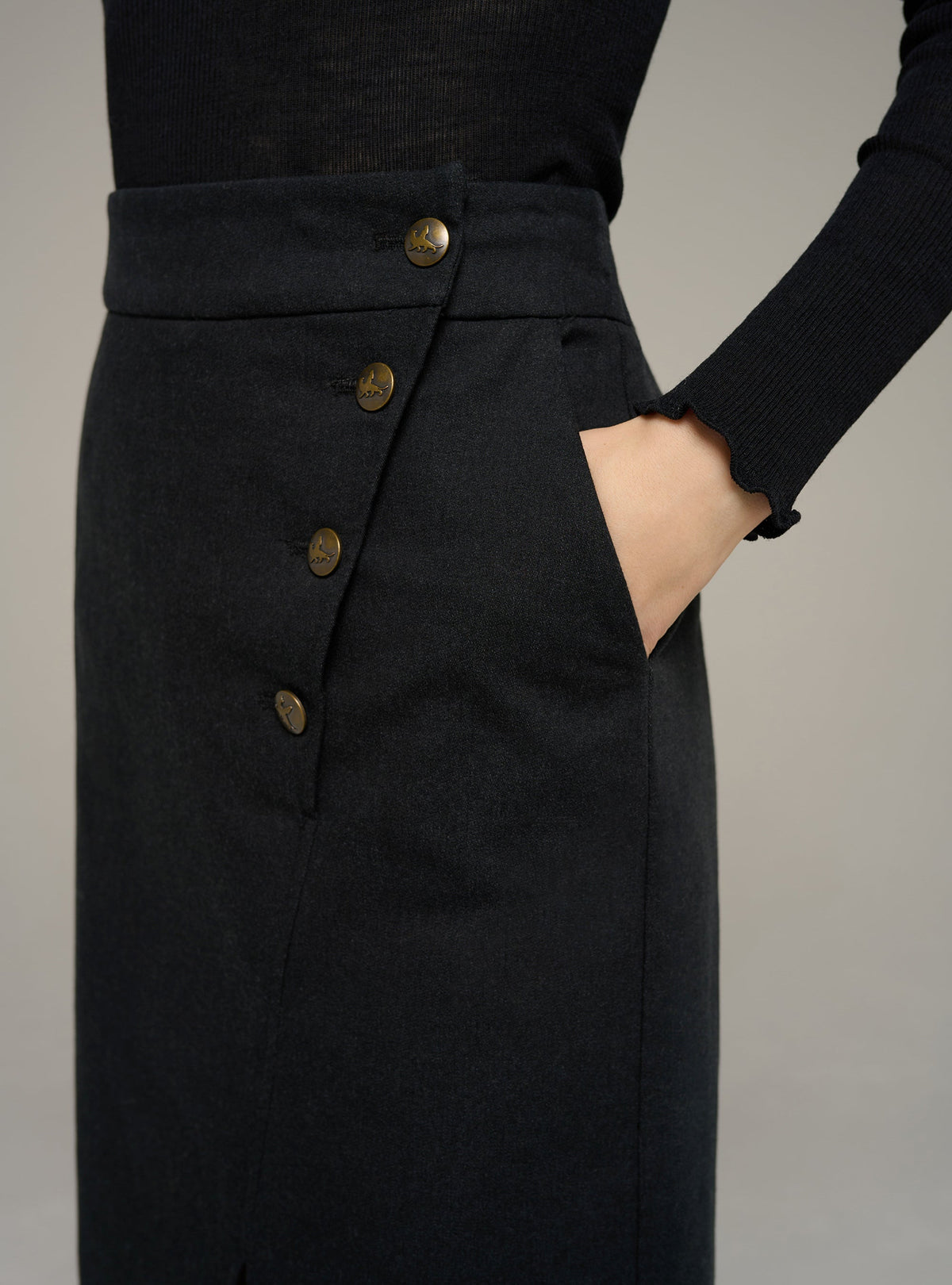 Cotélac Midi pencil skirt