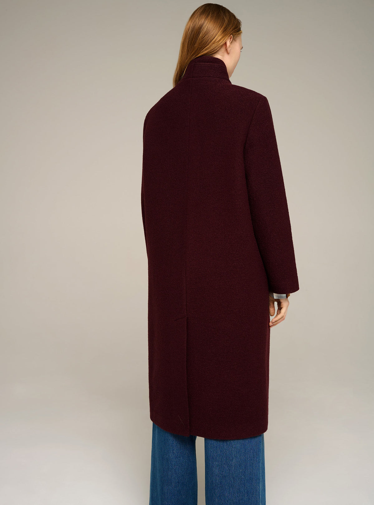 Cotélac Wool mock-neck coat