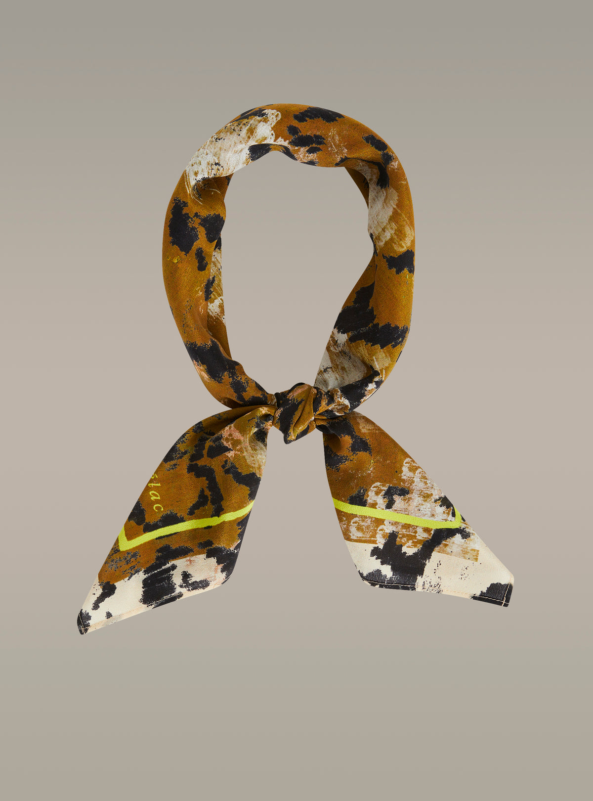 Printed silk scarf