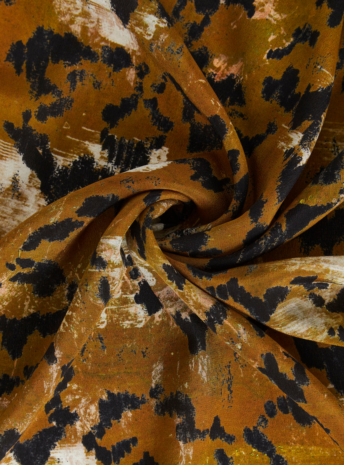 Printed silk scarf