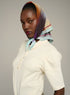 Cotélac Printed silk scarf
