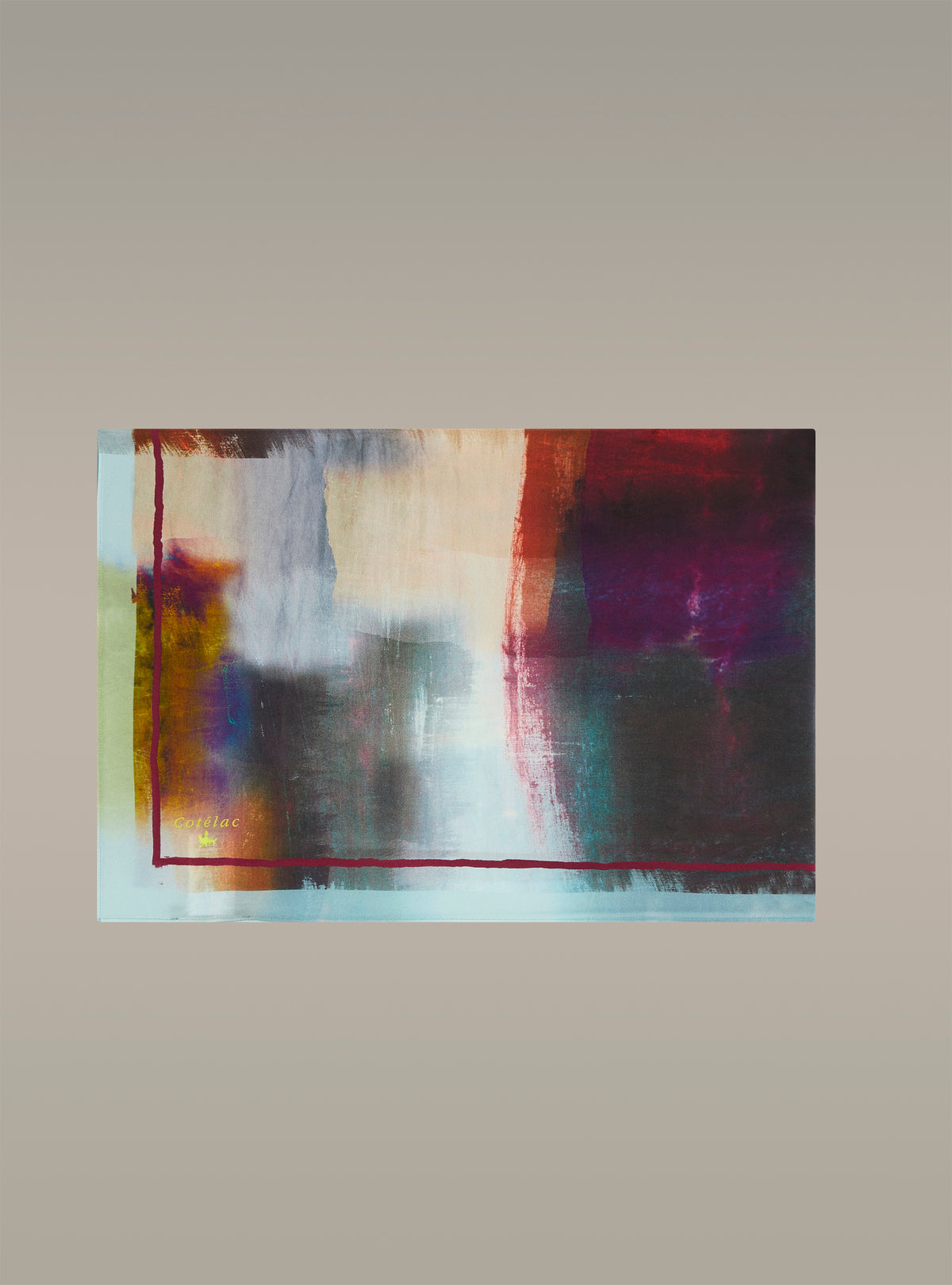 Printed silk scarf