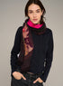 Large printed wool scarf