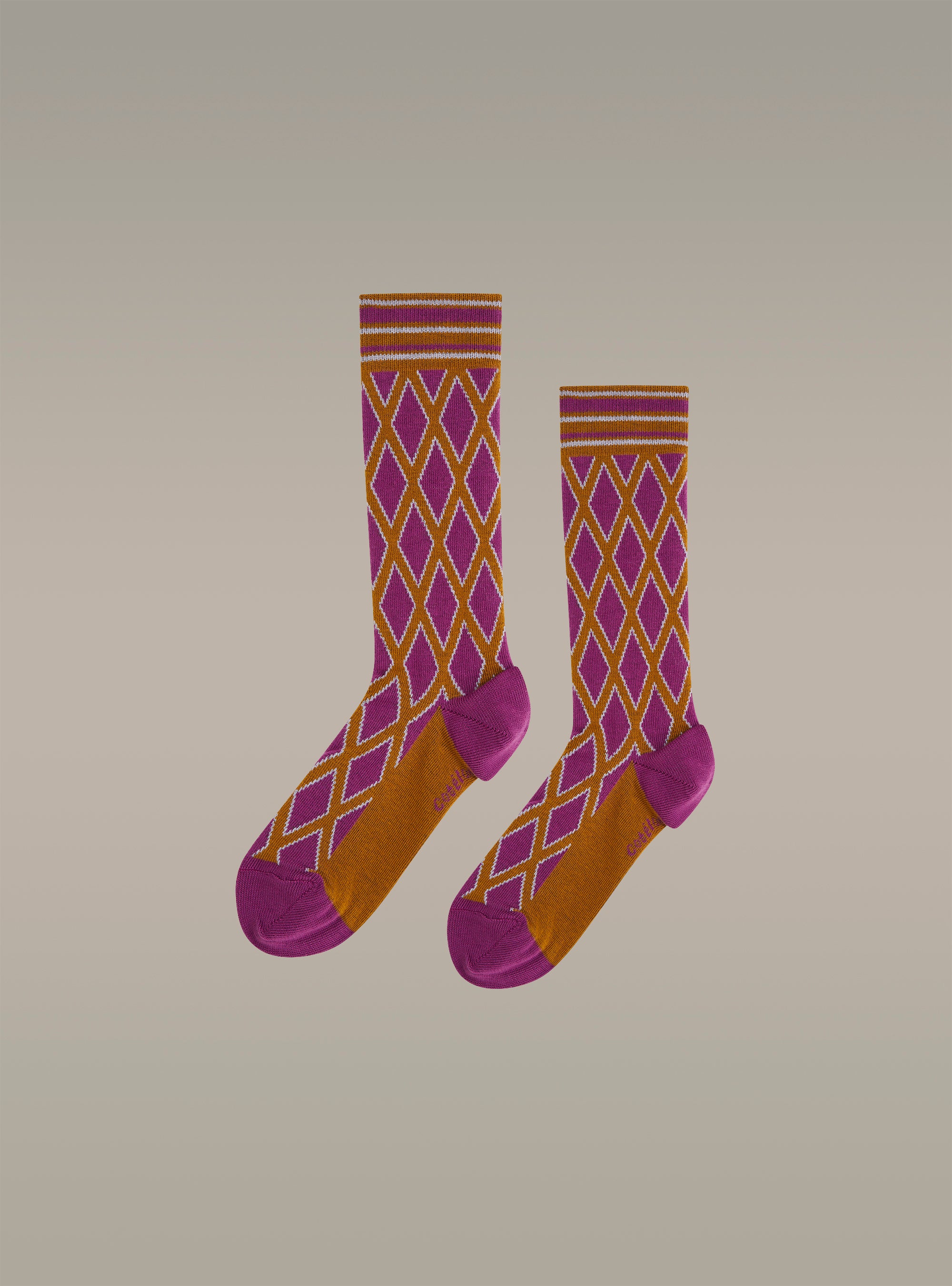 Printed knee-high socks