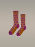 Printed knee-high socks