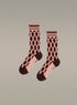 Red plaid socks